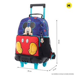 Combo Rueda, Lonchera y Cartuchera Mickey