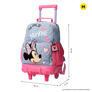 Combo Rueda, Lonchera y Cartuchera Minnie