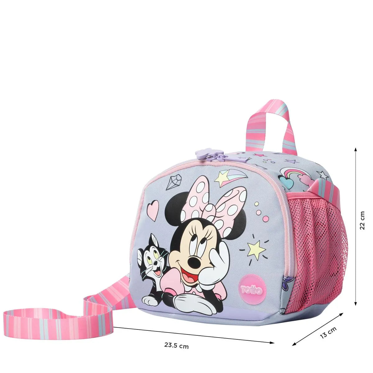 Combo Rueda, Lonchera y Cartuchera Minnie