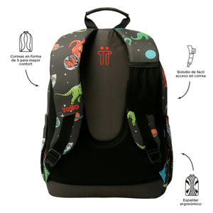 Mochila Acuarela Dino 1WE