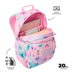 Mochila Acuarela 1KB Corazon